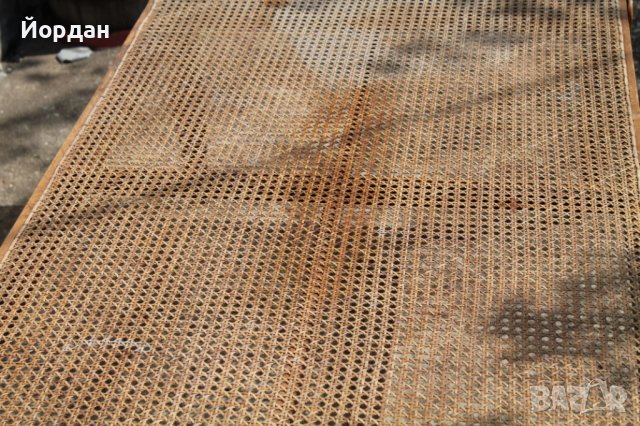 Дървена ратанова маса фирма "BECARA" 1964 , снимка 7 - Антикварни и старинни предмети - 38104096