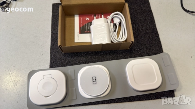 3в1 QI компактна зарядна станция (Комплект)