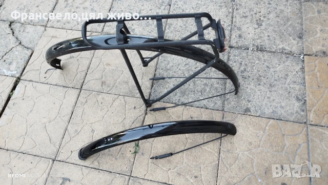 28 цола алуминиев багажник с калници и светлина за велосипед колело свалени от Trek dual sport 3 , снимка 1