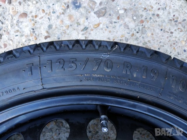 Оригинална резервна гума с джанта(патерица) 19''цола-5х112мм за Фолксваген, Ауди, Сеат, Шкода, снимка 5 - Гуми и джанти - 24830401
