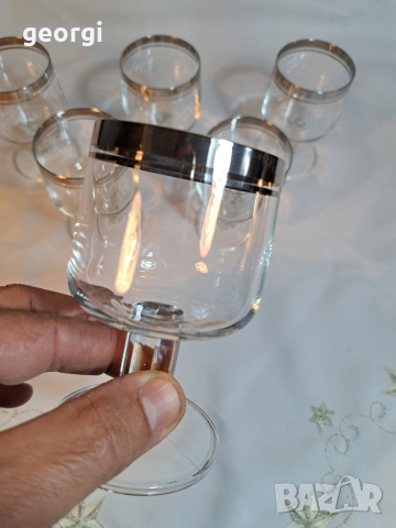 немски чаши с платинен пръстен 28/5, снимка 3 - Чаши - 51953321