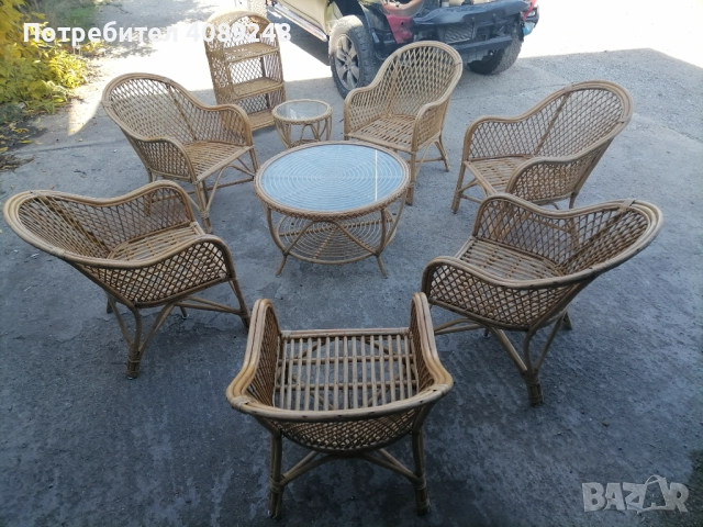 Ратанови мебели, снимка 2 - Градински мебели, декорация  - 52151943