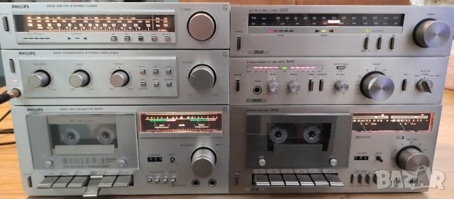 Philips 4312 AMPLIFIER Philips 2312 AM FM STEREO TUNER Philips 6312 STEREO CASSETTE DECK , снимка 4 - Аудиосистеми - 43662739