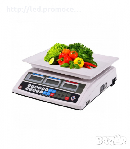 Електронен кантар Търговска ценообразуваща Везна кантар 40 кг пласмасова платформа тава, снимка 2 - Везни - 36473012