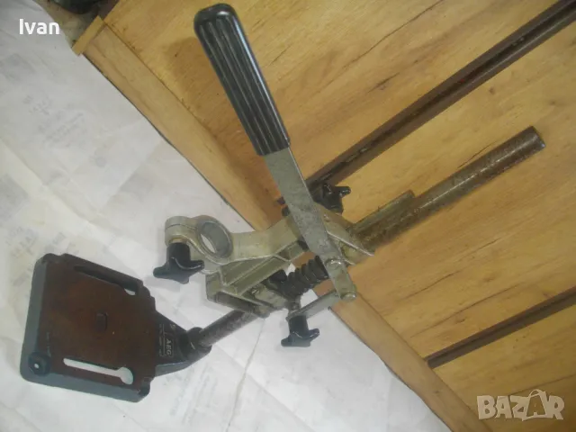 AEG BST717 WEST GERMANY МАСИВНА 6,0 кг СТОЙКА ЗА БОРМАШИНА РАБОТЕН ХОД 0-70мм СТАРО КАЧЕСТВО ФРГ, снимка 4 - Бормашини - 49132074