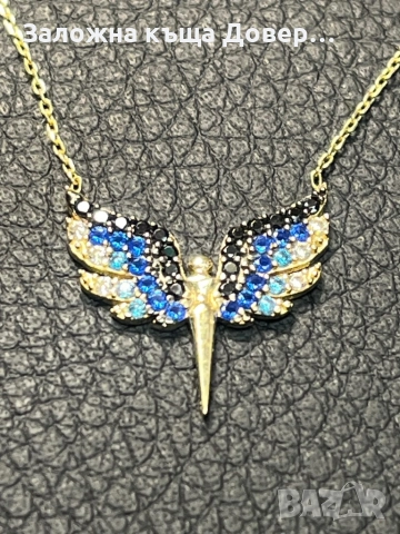 Златно колие феникс  14 карата 585 zlatni gold Fenix