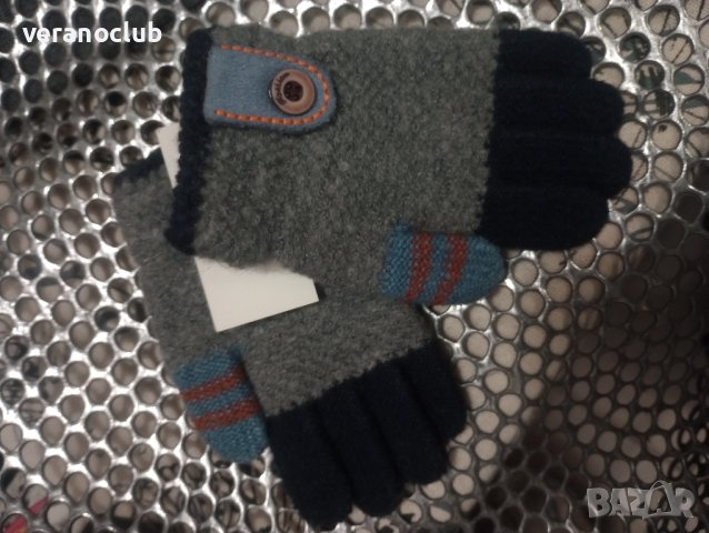 Ръкавици за момче Сиви, снимка 2 - Шапки, шалове и ръкавици - 43676863