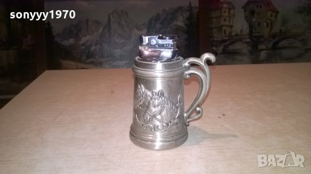 *запалка халба с коне/подкова-внос швеицария, снимка 4 - Колекции - 27321213