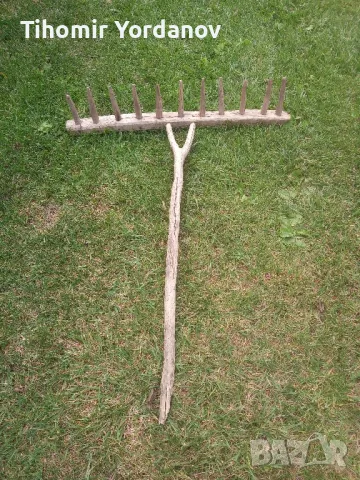 Стар дървен търмък., снимка 15 - Антикварни и старинни предмети - 47407208