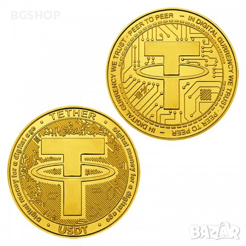 Tether coin ( USDT ) - Gold, снимка 2 - Нумизматика и бонистика - 38573603