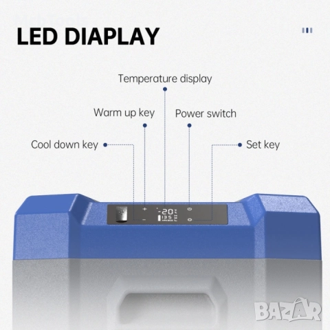 Портативен компресорен хладилник NL30 – Alpicool / 30Л – 12V/24V/220V, снимка 3 - Аксесоари и консумативи - 52892440