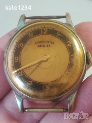 Часовник Chronometer ANCRE. Vintage watch. Швейцарски механизъм. Military watch. Военен. Мъжки 