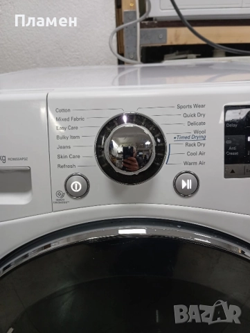 Описание LG Eco Hybrid 9 kg Тип: Кондензационна сушилня с термопомпа Капацитет: 9 кг , снимка 4 - Сушилни - 52435025