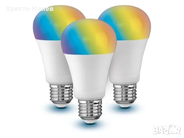 Комплект 3бр RGB LED крушки дистанционно управление и рутер Zigbee Smart Home, снимка 6 - Крушки - 49113266