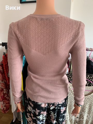 Дамска блуза в нежно розово размер М, снимка 8 - Блузи с дълъг ръкав и пуловери - 40660416