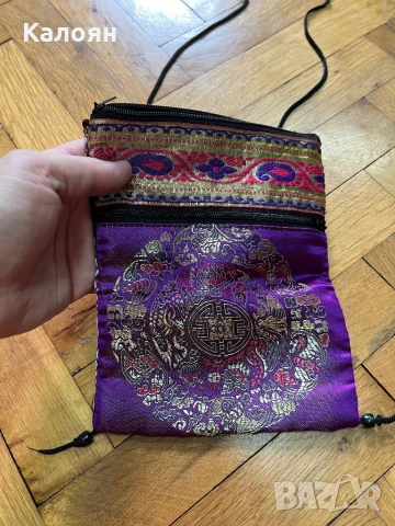 Индийска платнена чантичка унисекс 