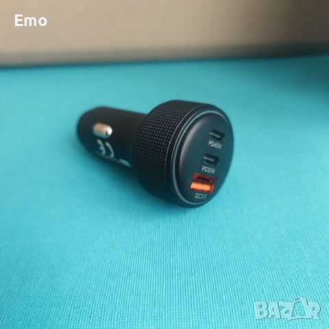 Адаптер зарядно за кола с 3 порта, снимка 3 - Аксесоари и консумативи - 53569219