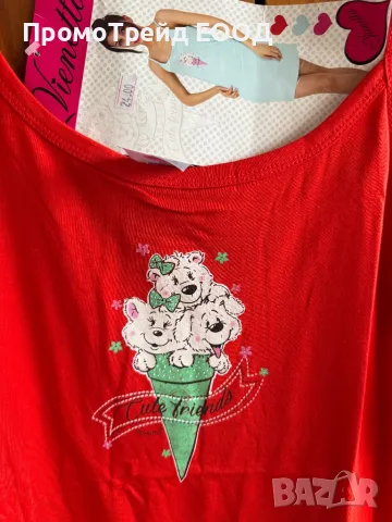 Нова дамска нощница Виенетта Vienetta потник тънка презрамка, снимка 2 - Нощници - 49784554