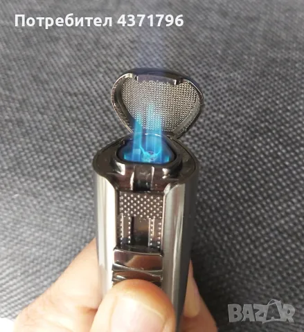 Луксозна запалка за пури + подарък резачка за пури в подаръчна кутия, снимка 9 - Запалки - 49188501