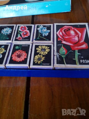 Стари Руски кибритени кутии Цветя,кибрит, снимка 4 - Други ценни предмети - 28308854