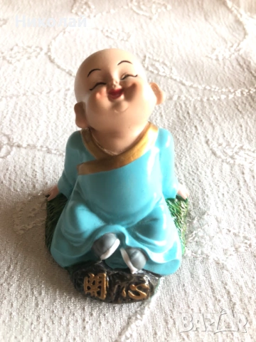 Китайски фън шуй фигурки на монаси, талисмани, ръчна изработка от смола, от манастира Шаолин, нови, снимка 7 - Декорация за дома - 53296402