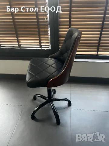 Стол със статични стъпки Boston black /bb/, снимка 2 - Столове - 48102904