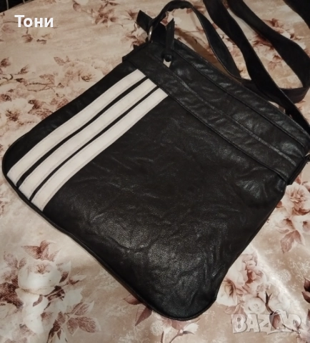 ADIDAS Оригинална Нова Кожена Дамска Чанта , снимка 11 - Чанти - 51773267