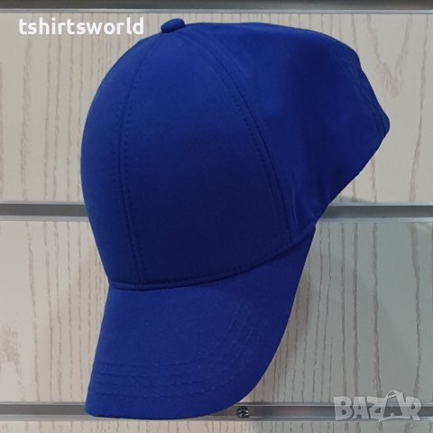 Нова изчистена шапка с козирка в тъмносин цвят, микрофибър, снимка 3 - Шапки - 37505670