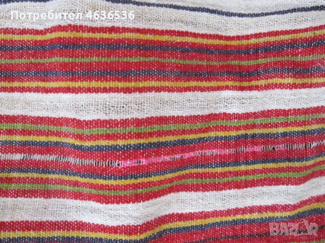 19век кърпа, ръчно тъкан кенар , 90х38см., снимка 3 - Антикварни и старинни предмети - 53272292