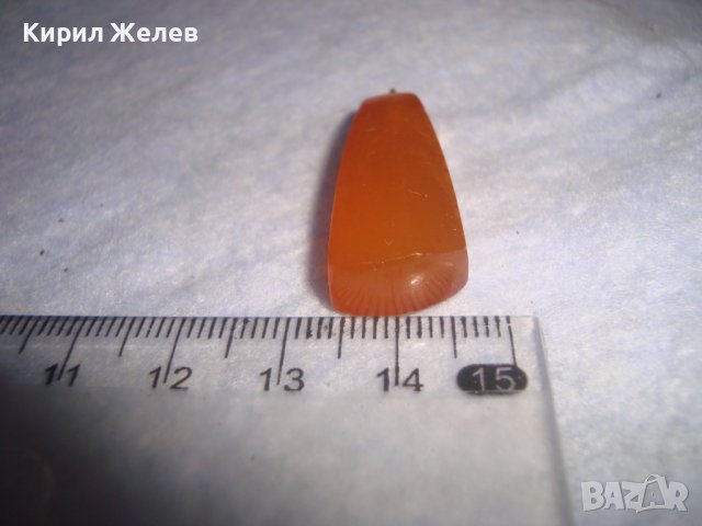 СТАР РУСКИ КЕХЛИБАРЕН РЕТРО АРТ МЕДАЛЬОН със СРЕБРО ШЛИФОВАН 100% НАТУРАЛЕН БАЛТИЙСКИ КЕХЛИБАР 74831, снимка 6 - Антикварни и старинни предмети - 37395540