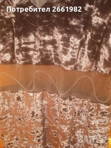 Лилаво кадифе - разкошна дълга рокля, снимка 3 - Рокли - 47702047