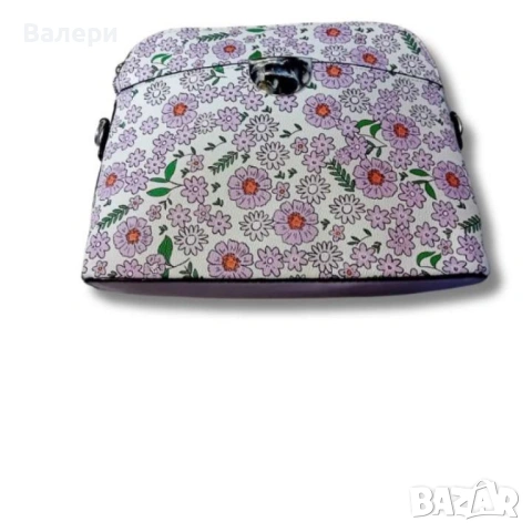 Красива дамска чанта за през рамо на цветя, снимка 7 - Чанти - 53206034