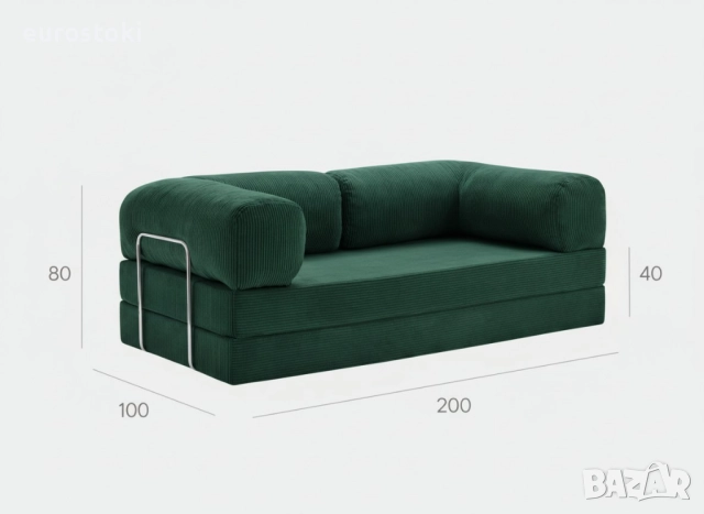 Компресиран, ортопедичен диван Forest tales, размер 2000х1000х700 мм, снимка 3 - Дивани и мека мебел - 52922713