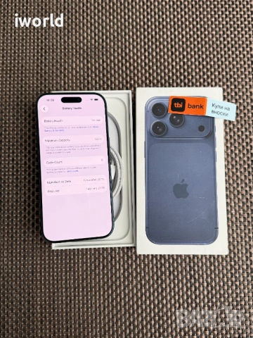 НОВ❗️iPhone 17 Pro ❗️Лизинг от 38Е/мес ❗️Deep Blue ❗️ ГАРАНЦИЯ❗️256Gb⚠️ , снимка 2 - Apple iPhone - 53415062