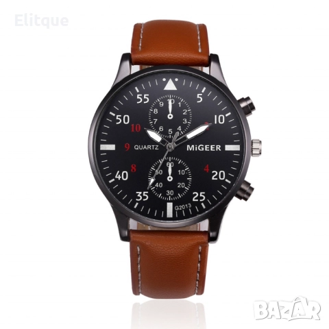 Спортно-елегантен мъжки часовник с к. каишка и кварцов механизъм  , снимка 12 - Мъжки - 52819458