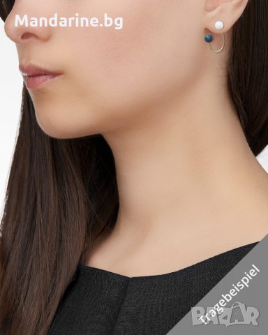 ПРОМО 🍊 FOSSIL 🍊 Дамски обеци по задна част на ухото тип халка нови с кутия и сертификат, снимка 8 - Обеци - 27078727