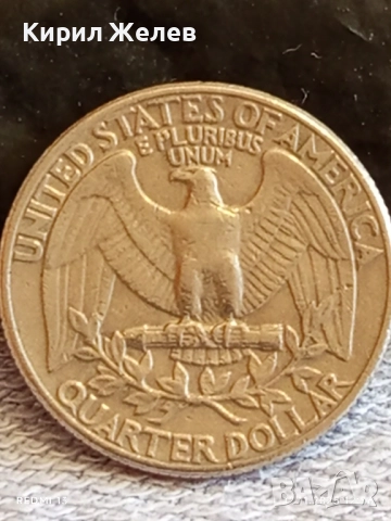 Три монети QUARTER DOLLAR UNITED STATES of AMERICA за КОЛЕКЦИЯ 51901, снимка 2 - Нумизматика и бонистика - 52387782
