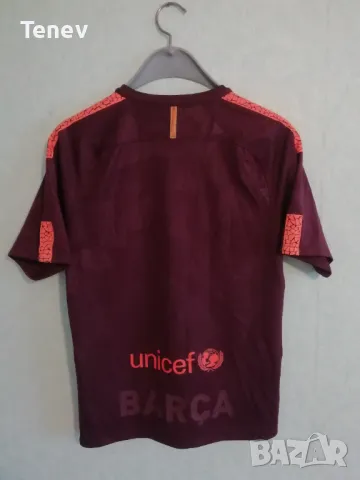 Barcelona Nike 2017/2018 оригинална тениска фланелка трети екип Барселона размер М , снимка 2 - Тениски - 48642651