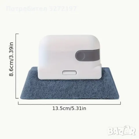 Четка 2в1 за почистване на дограма,ъгли,ръбове,труднодостъпни места и др., снимка 6 - Други стоки за дома - 48896321