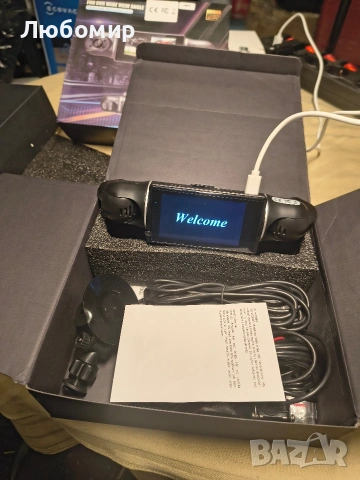 Камера за кола с 4 лещи, K11, 3'' екран, Full HD, ъгъл 170 градуса, G сензор,, снимка 3 - Аксесоари и консумативи - 53396175