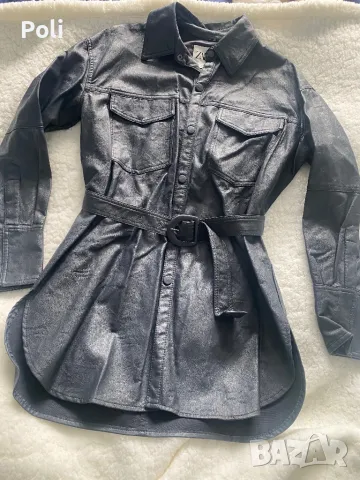 Кожена риза Zara