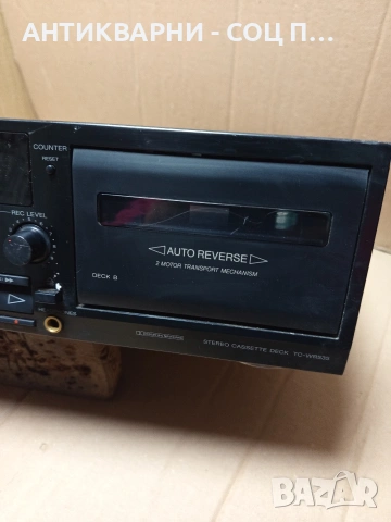 Стар Двукасетен Дек SONY-TC-WR535. Номер 496., снимка 4 - Антикварни и старинни предмети - 53180405