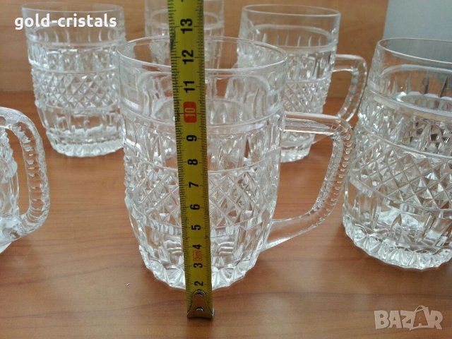 Кристални чаши  халби, снимка 2 - Антикварни и старинни предмети - 28838595