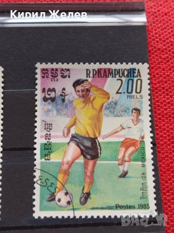 Пощенски марки чиста комплектна серия Футбол Световно първенство Мексико 86г. За колекция - 22547, снимка 5 - Филателия - 36662842