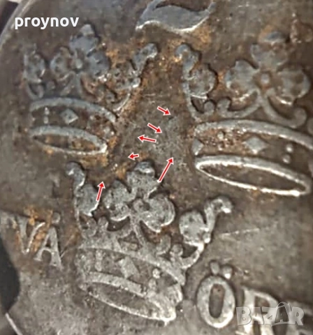 1942 SWEDEN IRON 2O- MINT ERROR, снимка 6 - Нумизматика и бонистика - 51613189