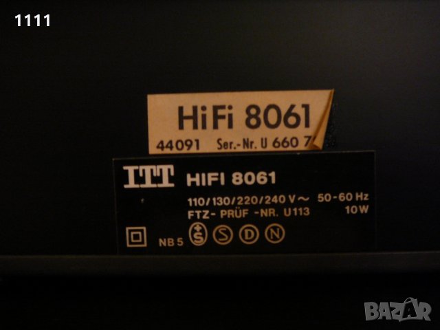 ITT 8041 I 8022M I 8061, снимка 9 - Ресийвъри, усилватели, смесителни пултове - 35343538