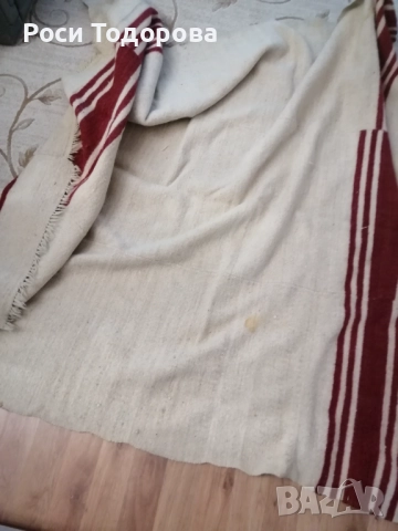 Козяк вълнена черга или одеало, снимка 4 - Килими - 52509274