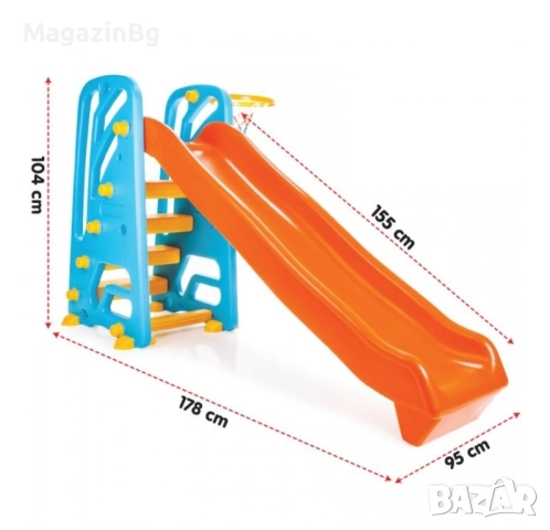 Пързалка 155 cm с баскетболен кош 06142

, снимка 3 - Други - 28483397