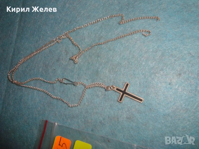 СТАРО СРЕБЪРНО ЕМАЙЛИРАНО КРЪСТЧЕ 2365, снимка 6 - Антикварни и старинни предмети - 34753816