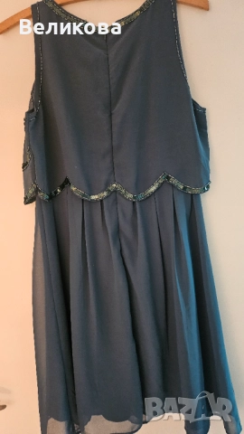 Тъмнозелена официална рокля, снимка 3 - Рокли - 52273933